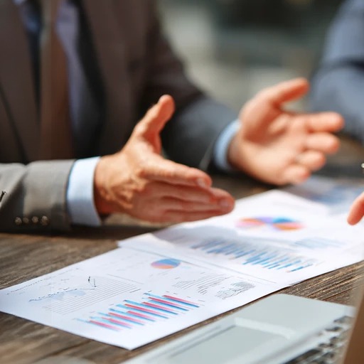 Business Meeting with Graphs (2)